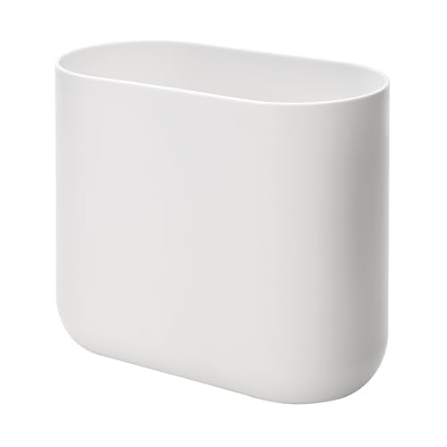 Smart Home iDesign Small Slim Plastic Bathroom Trash Can,