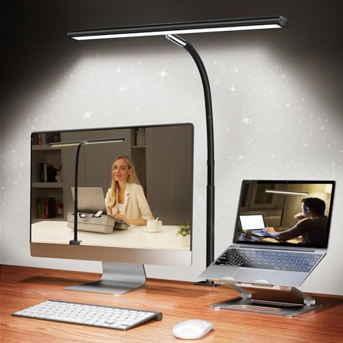 refined Airlonv LED Desk Lamp for Office Home, Eye-Caring Desk Light