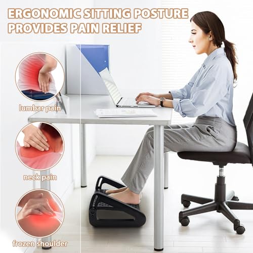 Eco-Friendly CasaZenith Foot Rest, Six Heights Adjustable Foot Rest for for Daily Use