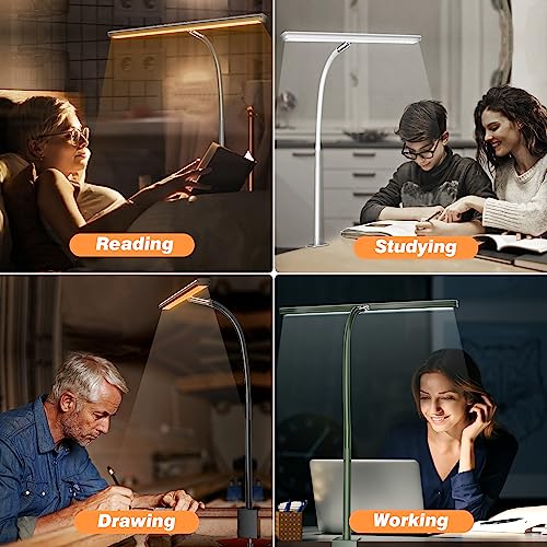 refined Airlonv LED Desk Lamp for Office Home, Eye-Caring Desk Light