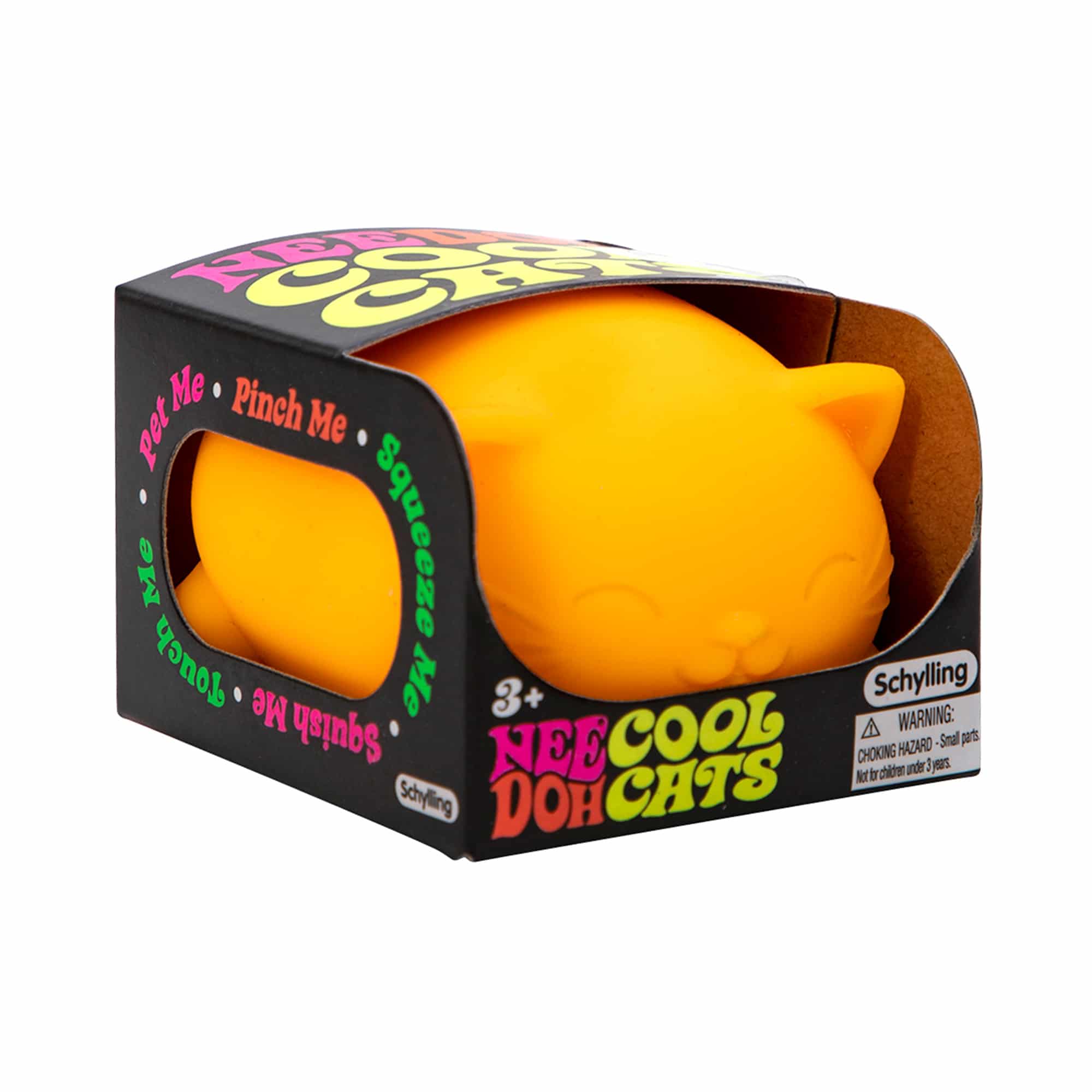Fun Fidget Monster Cool Cats NeeDoh | Select Morning Crest - Purrfect Cat Squishy Character Stress Toy Detail