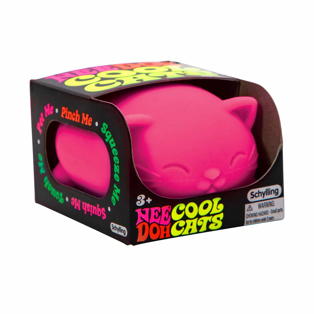 Fun Fidget Monster Cool Cats NeeDoh | Select Morning Crest - Purrfect Cat Squishy Character Stress Toy Detail