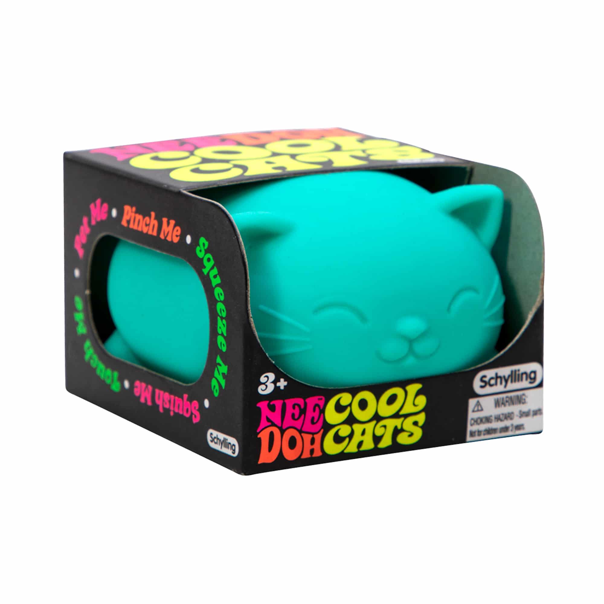 Fun Fidget Monster Cool Cats NeeDoh | Select Morning Crest - Purrfect Cat Squishy Character Stress Toy Detail