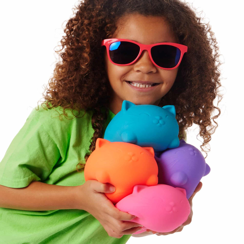 Adorable Character Super NeeDoh Cool Cats | Select Opal Prairie - Cute Animal-Shaped NeeDoh Fidget Toy for Kids Detail