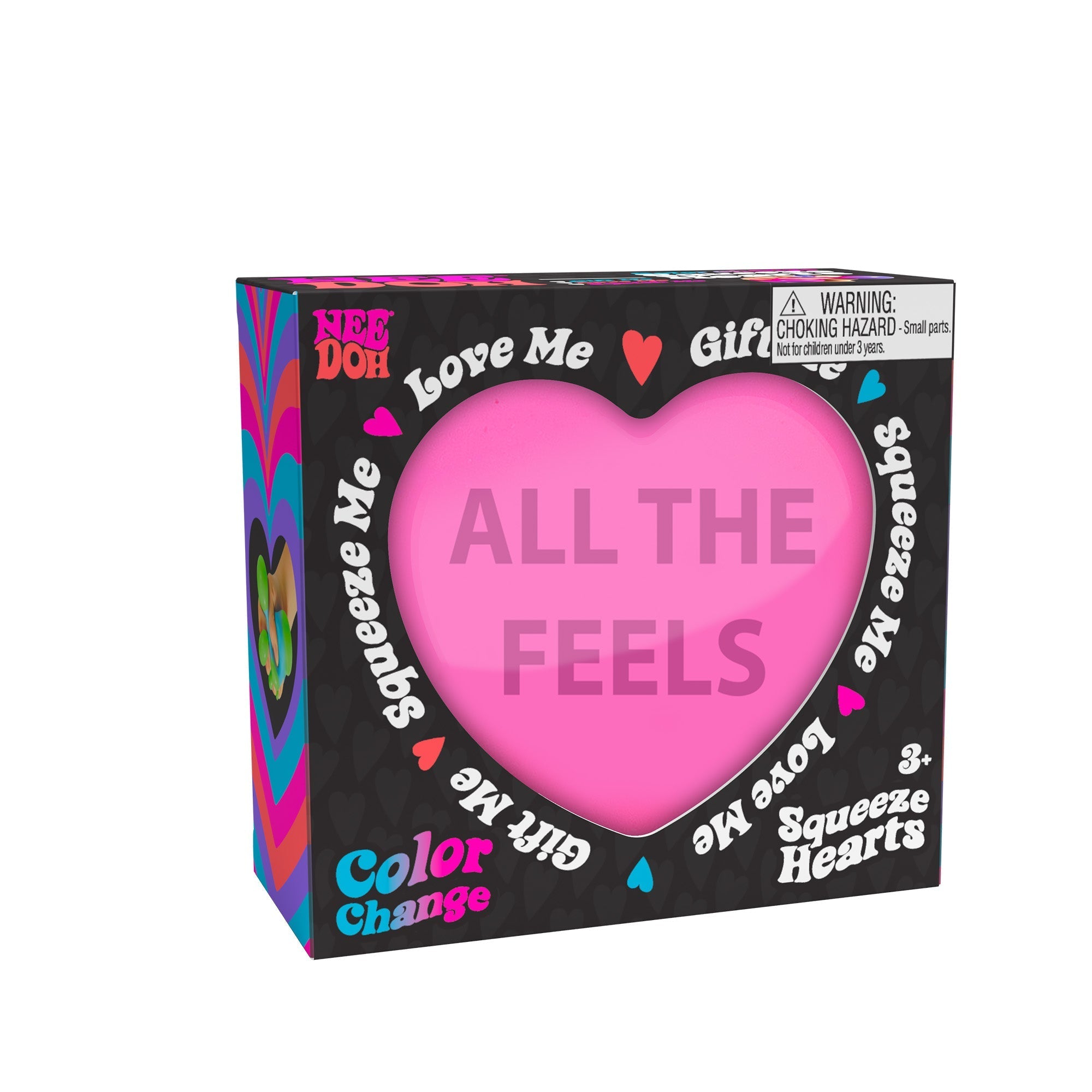 Fun Food Fidget NeeDoh Color Change Squeeze Heart | Reserve Opal Summit - Deliciously Soft Cupcake Sensory Glob Detail