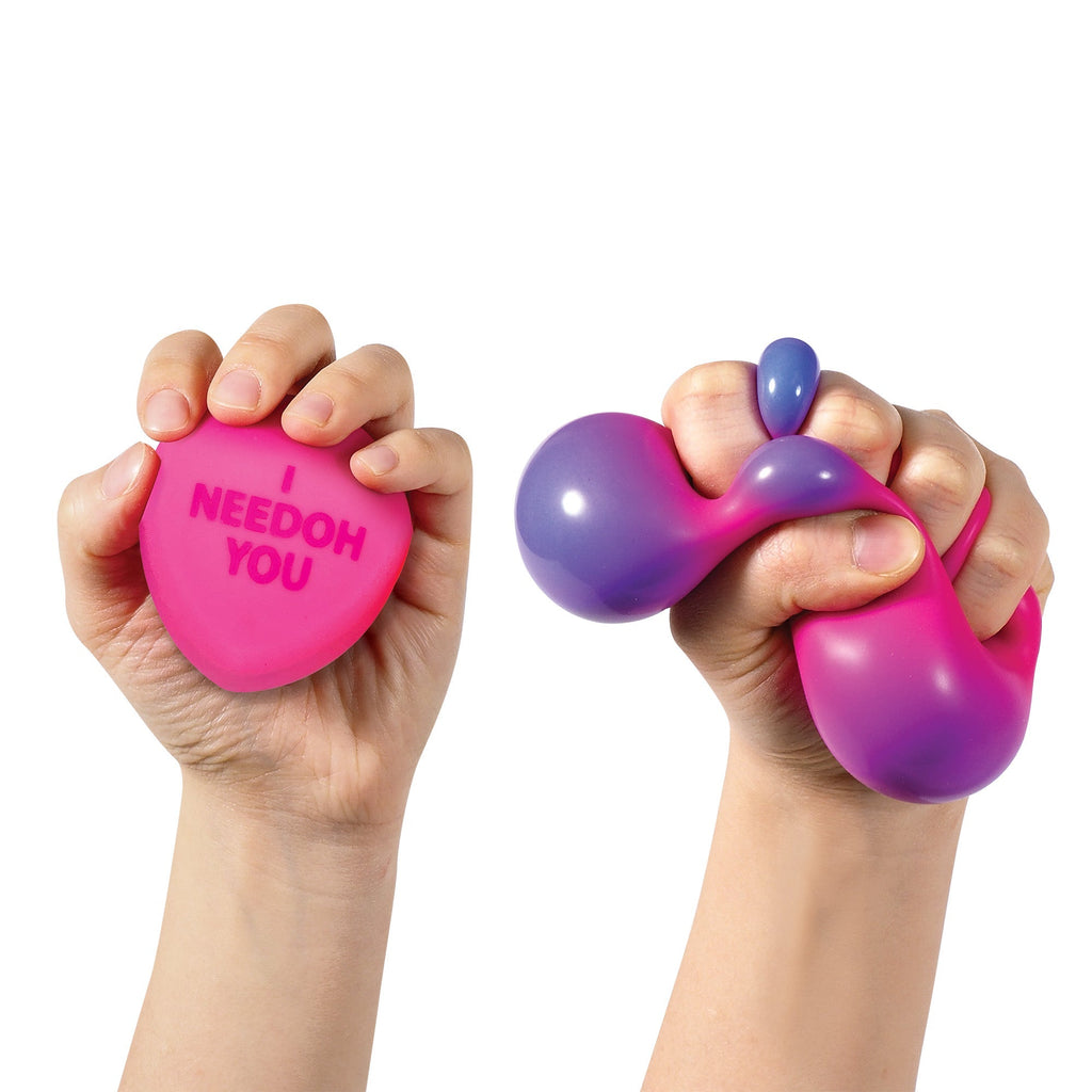 Fun Food Fidget NeeDoh Color Change Squeeze Heart | Reserve Opal Summit - Deliciously Soft Cupcake Sensory Glob Detail