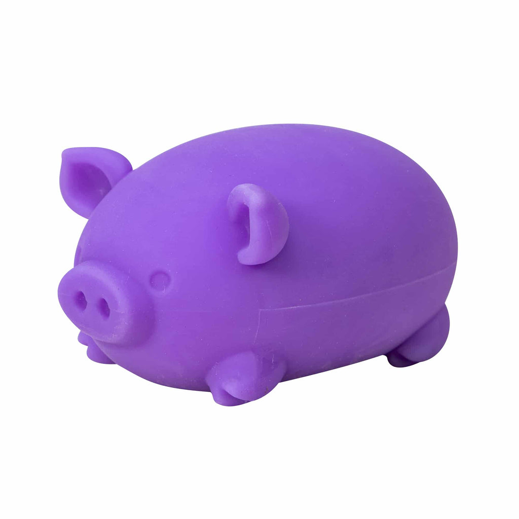 Cute Collectible NeeDoh Dig’ It Pig | Select Velvet Canopy - Purrfect Cat Squishy Character Stress Toy Detail