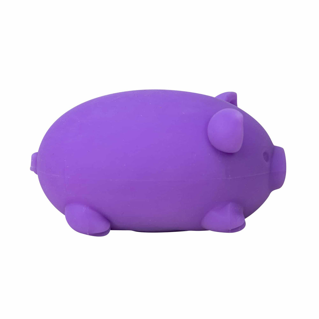 Cute Collectible NeeDoh Dig’ It Pig | Select Velvet Canopy - Purrfect Cat Squishy Character Stress Toy Detail