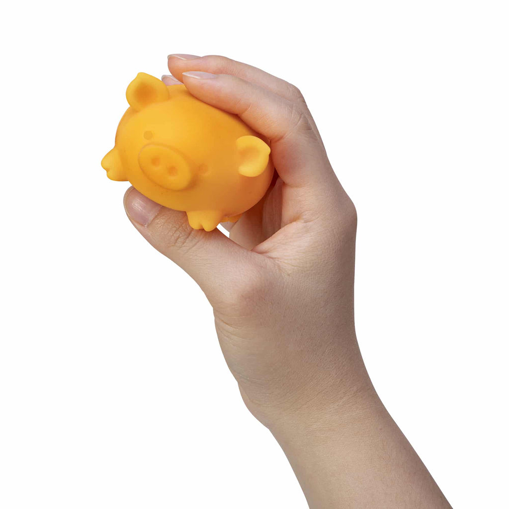 Cute Collectible NeeDoh Dig’ It Pig | Select Velvet Canopy - Purrfect Cat Squishy Character Stress Toy Detail