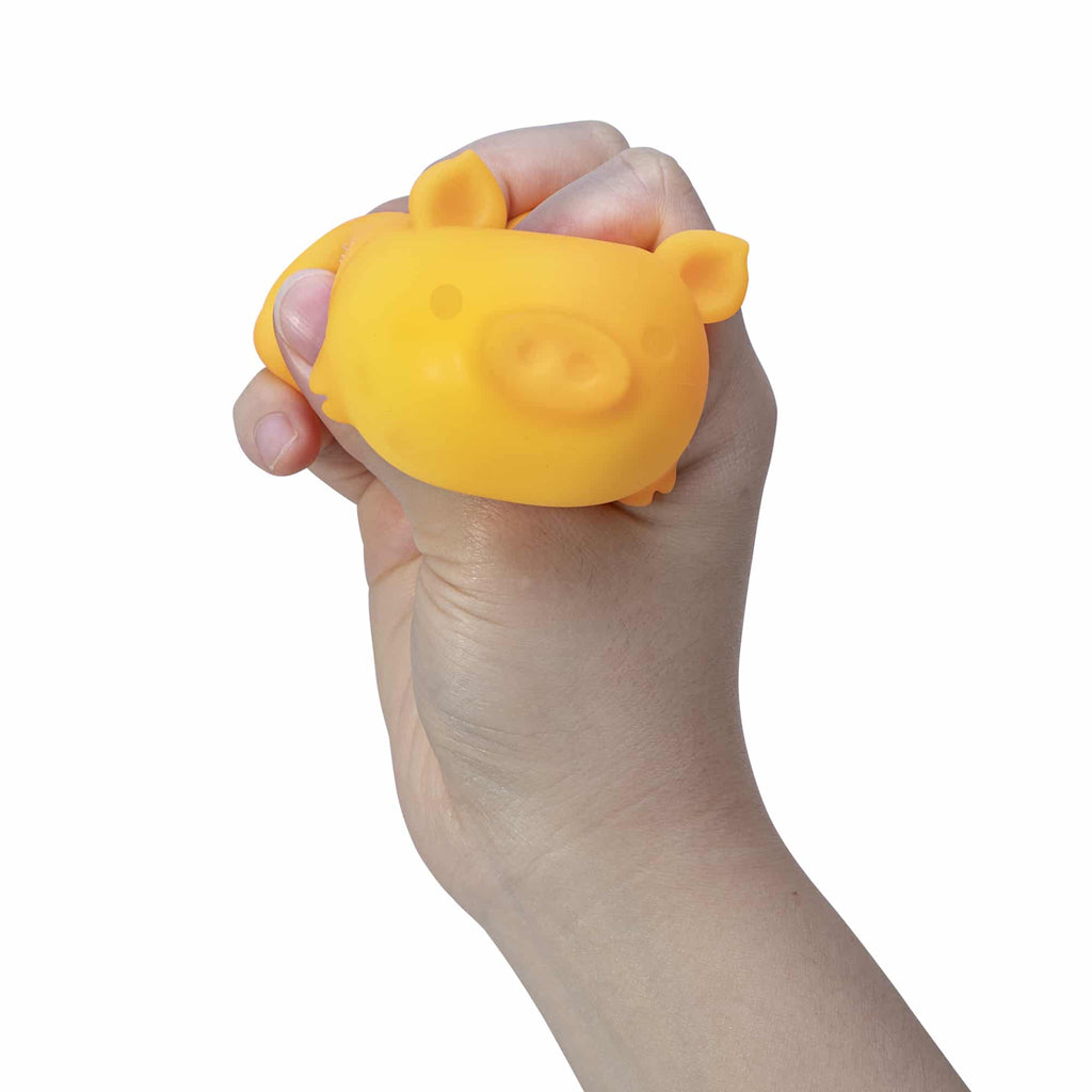 Cute Collectible NeeDoh Dig’ It Pig | Select Velvet Canopy - Purrfect Cat Squishy Character Stress Toy Detail
