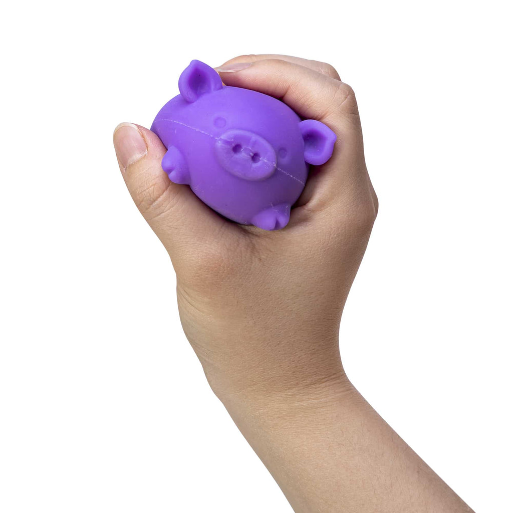 Cute Collectible NeeDoh Dig’ It Pig | Select Velvet Canopy - Purrfect Cat Squishy Character Stress Toy Detail
