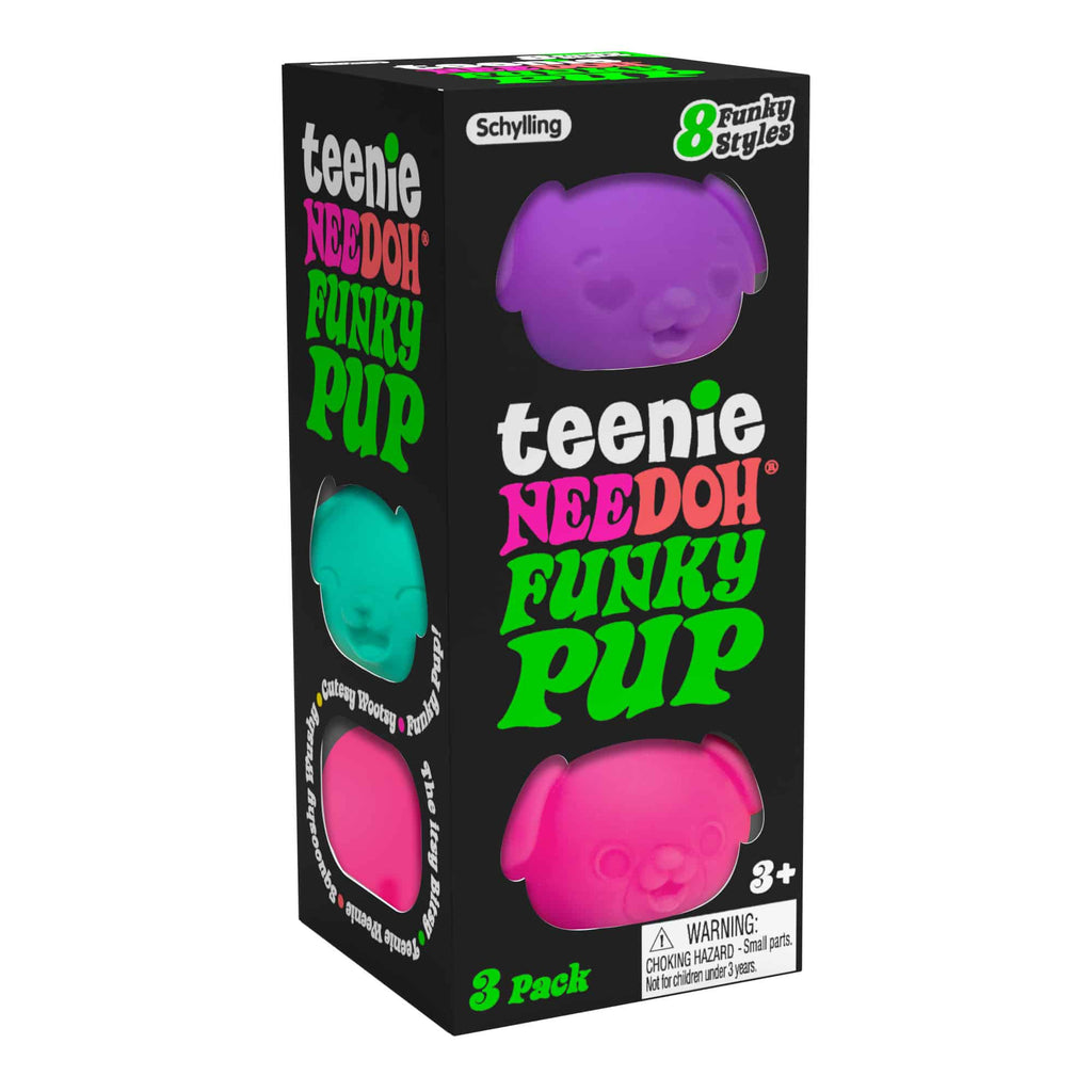 Teeny-Tiny Teenie NeeDoh Funky Pup | Edition Copper Bloom - Teeny NeeDoh 3-Pack Pocket-Sized Squishy Balls - Default Title