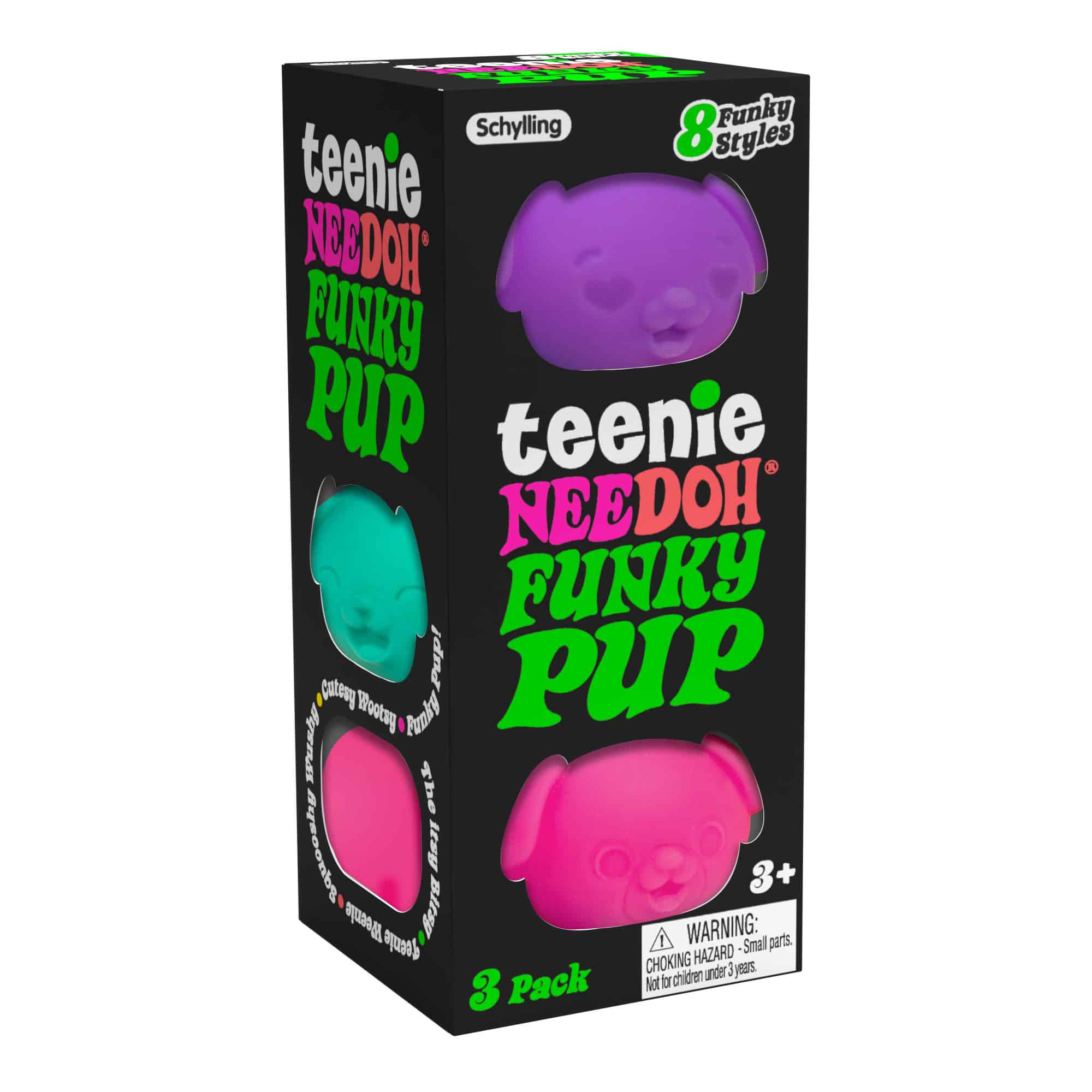 Teeny-Tiny Teenie NeeDoh Funky Pup | Edition Copper Bloom - Teeny NeeDoh 3-Pack Pocket-Sized Squishy Balls - Default Title