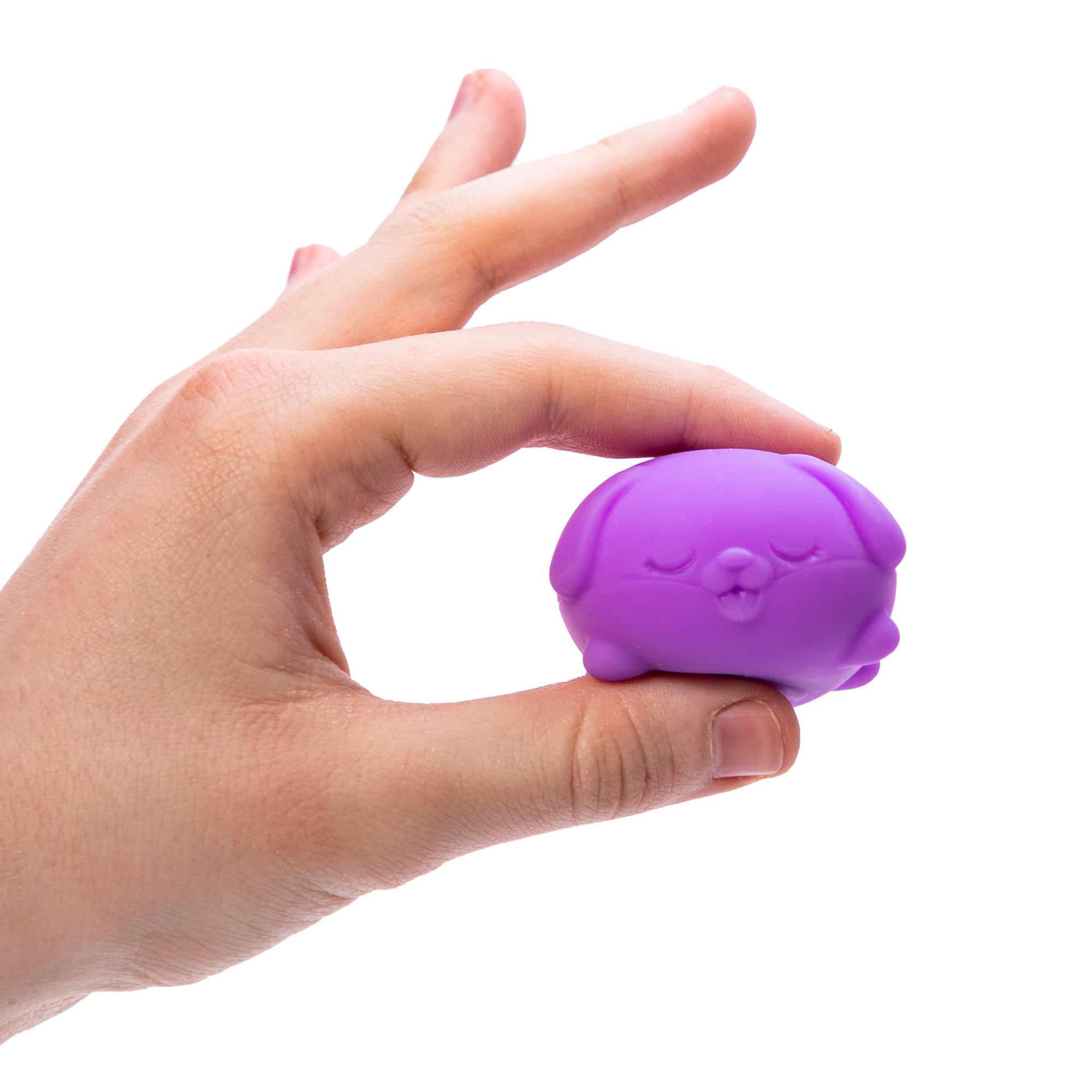 Teeny-Tiny Teenie NeeDoh Funky Pup | Edition Copper Bloom - Teeny NeeDoh 3-Pack Pocket-Sized Squishy Balls Detail