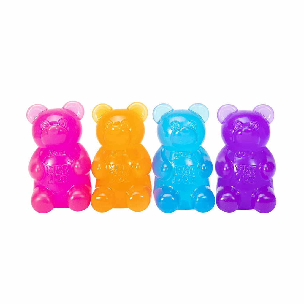 Purrfectly Squishy NeeDoh Gummy Bear | Edition Canyon Forest - Dino Character Malt-Gel Filled Sensory Glob Detail