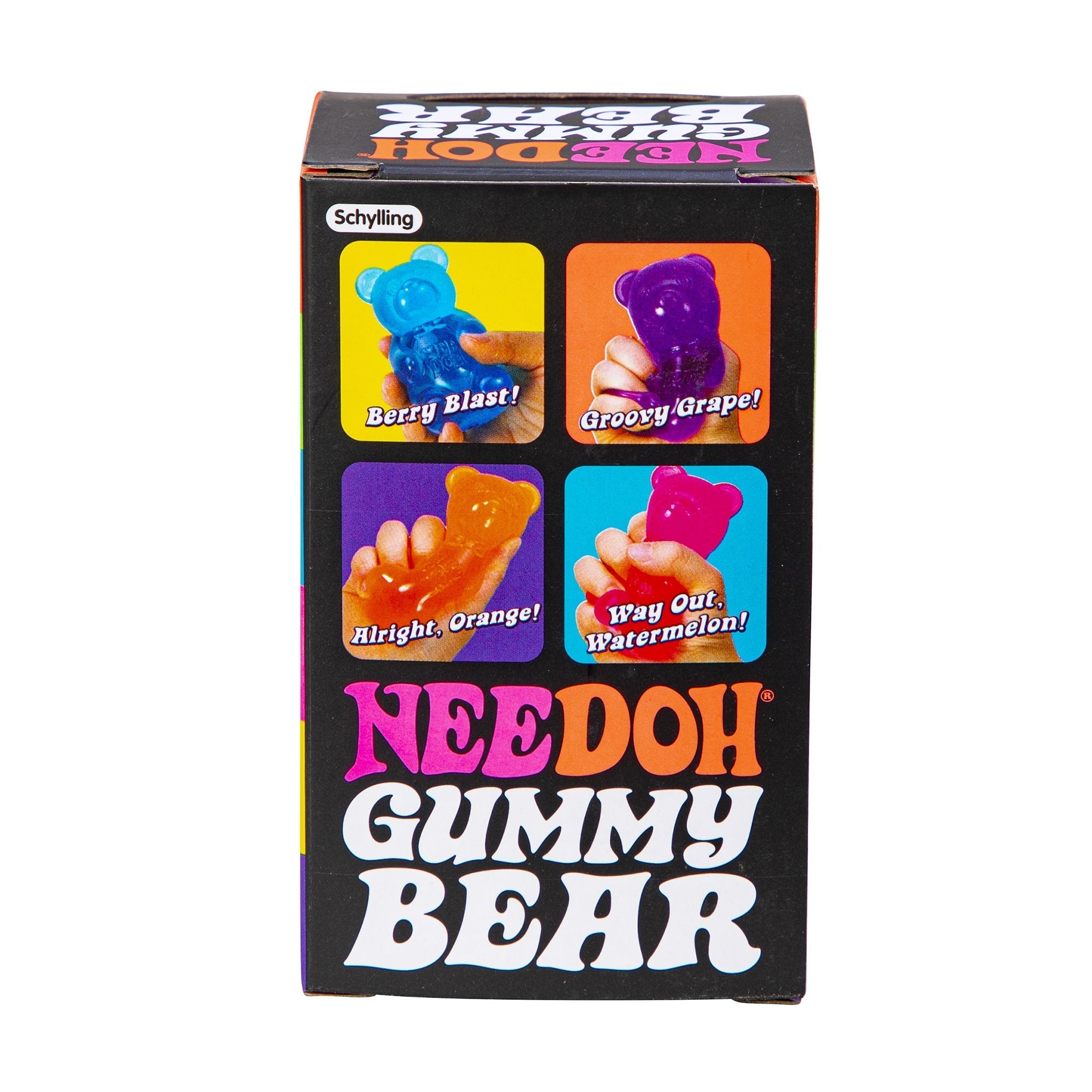 Purrfectly Squishy NeeDoh Gummy Bear | Edition Canyon Forest - Dino Character Malt-Gel Filled Sensory Glob Detail