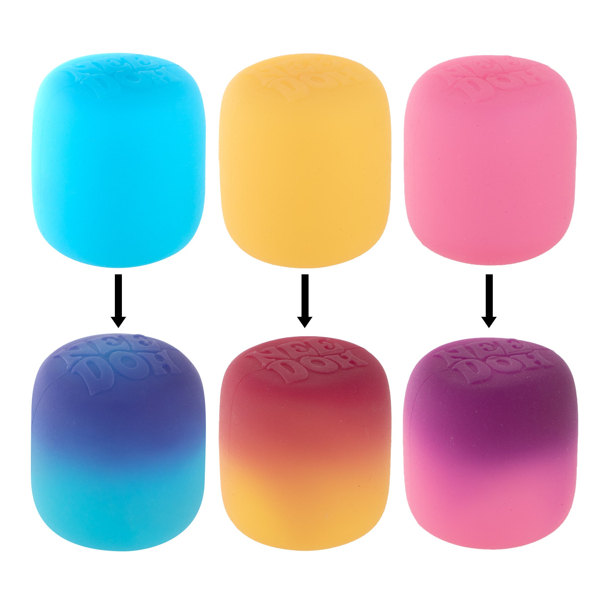 Deliciously Squishy NeeDoh Mello Mallo | Series Stone Harbor - Squishy Dohnut Sweet Treat Shaped Stress Toy Detail