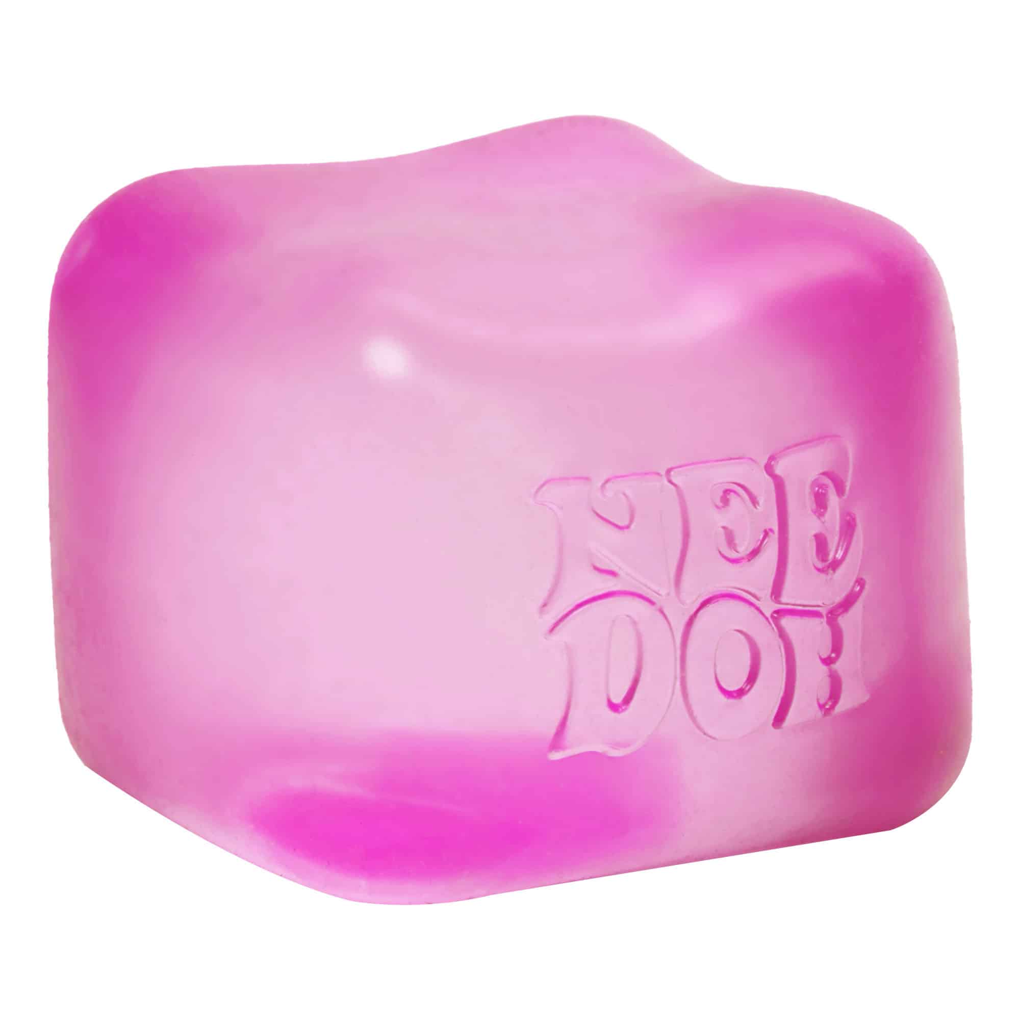 Crystal Clear NeeDoh Nice Cube | Series Elm Bridge - 3-Piece Assorted Nice Cubes Pack for Fidgeting Detail