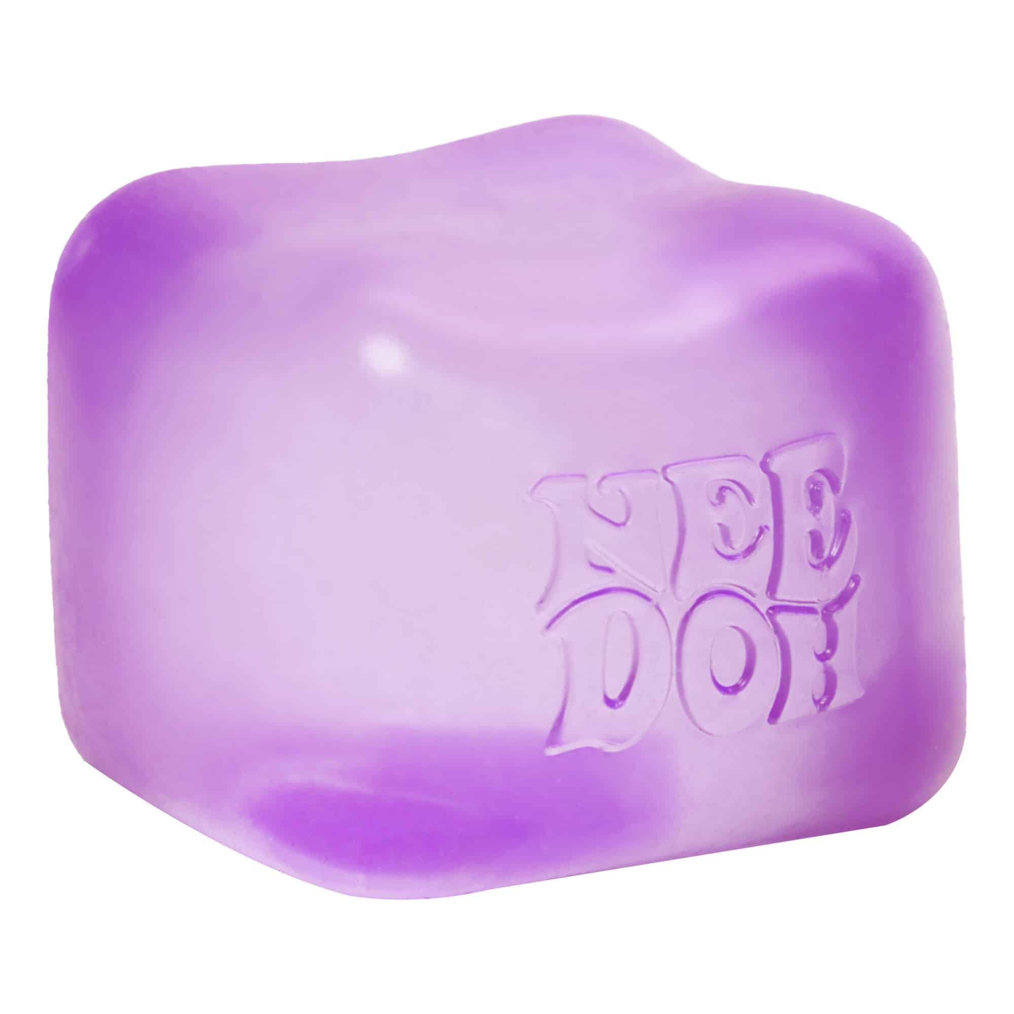 Crystal Clear NeeDoh Nice Cube | Series Elm Bridge - 3-Piece Assorted Nice Cubes Pack for Fidgeting Detail