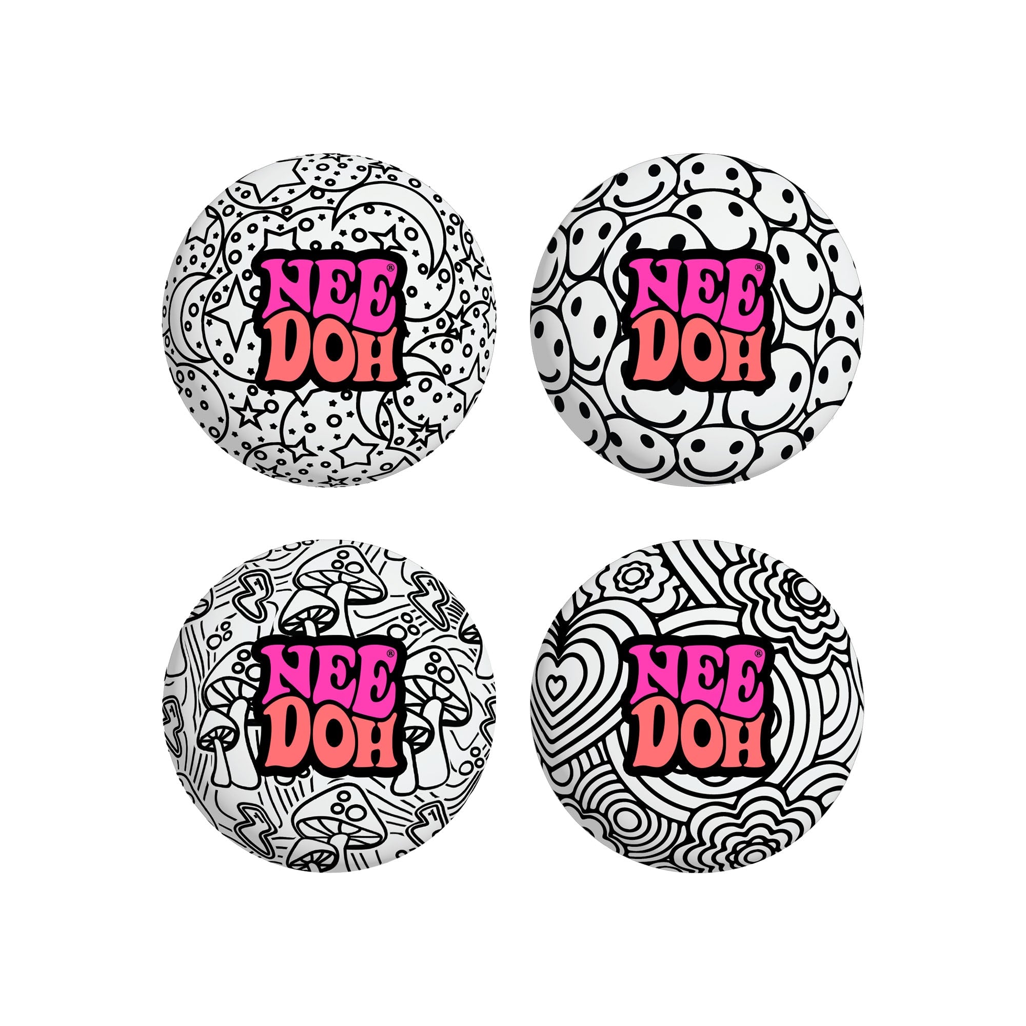 Shaggy Tactile NeeDoh Press-Doh | Select Oak Terrace - Spiky Textured Groovy Glob for Sensory Therapy - Default Title