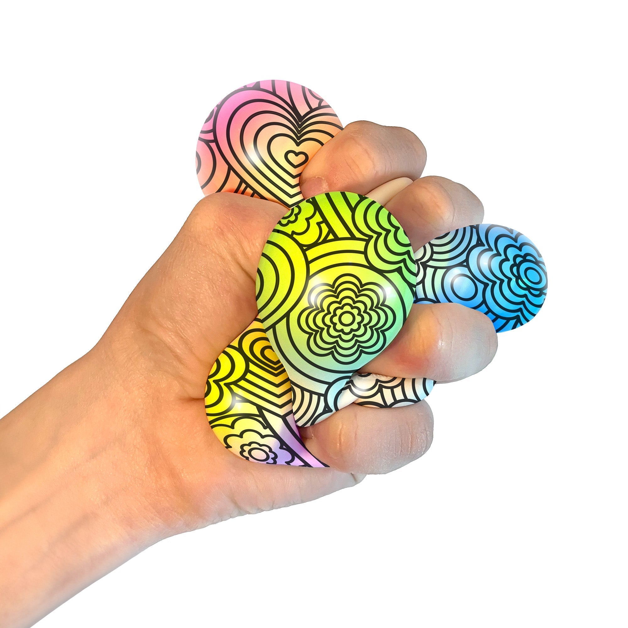 Shaggy Tactile NeeDoh Press-Doh | Select Oak Terrace - Spiky Textured Groovy Glob for Sensory Therapy Detail