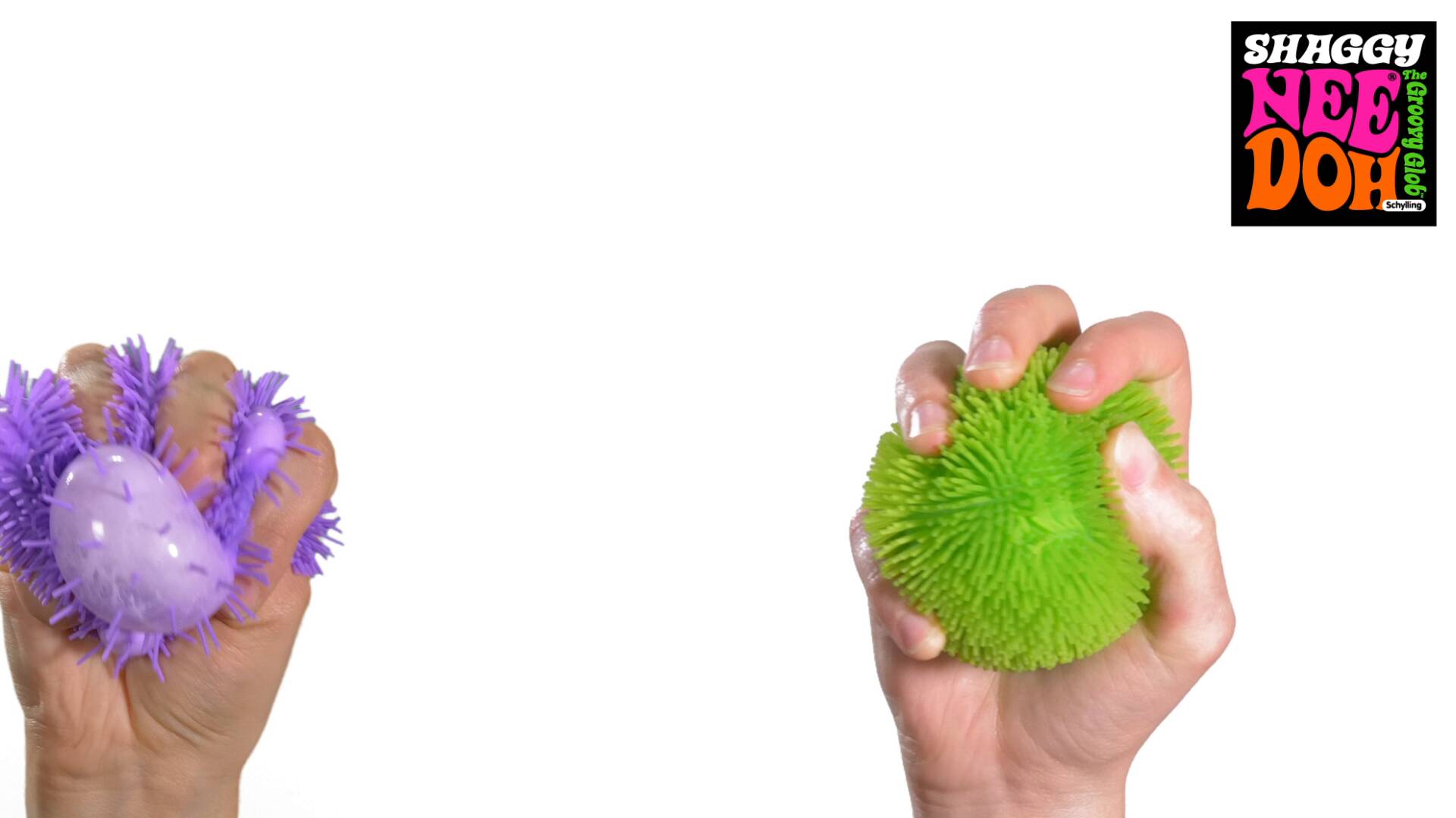 Shaggy Tactile Shaggy NeeDoh | Collection Winter Creek - Fuzzy Flocked Textured Sensory Fidget Ball Detail