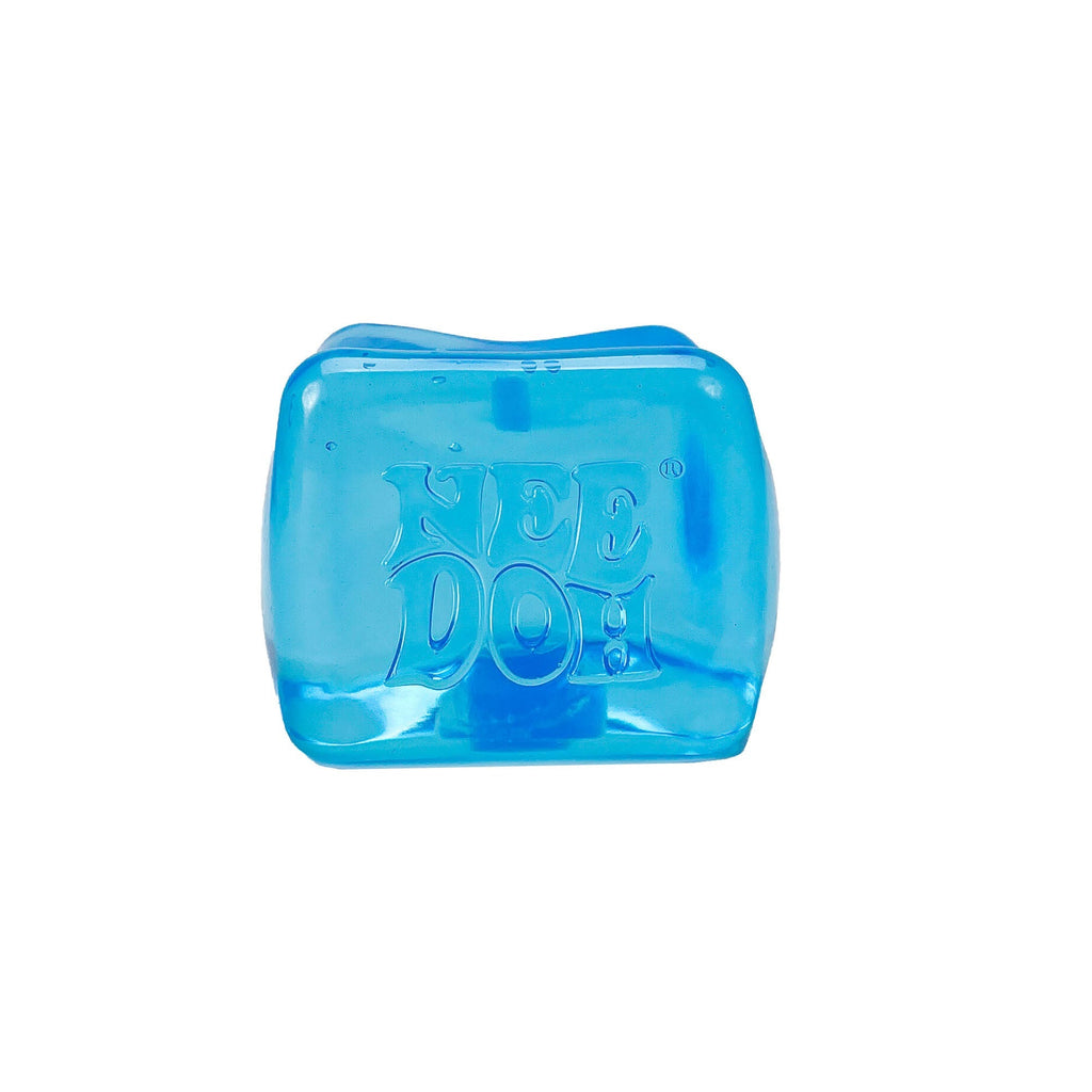 Translucent Jelly NeeDoh Nice Berg | Reserve Oak Hollow - Nice Cubes Clear Satisfying Crunch Stress Toy Detail