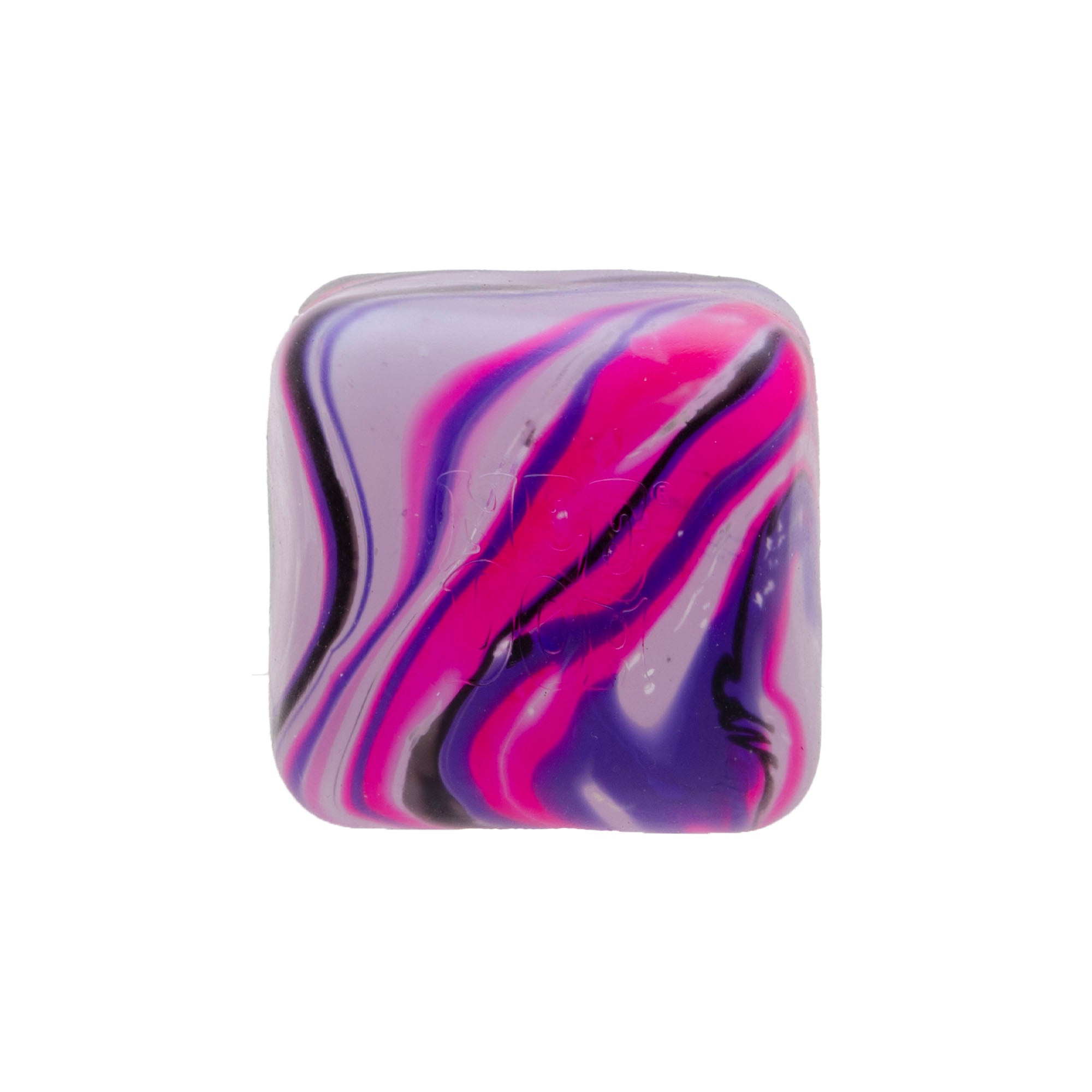 Translucent Jelly NeeDoh Nice Cube Swirl | Select Golden Pond - Crystal Clear Squishable Ice Cube NeeDoh Detail