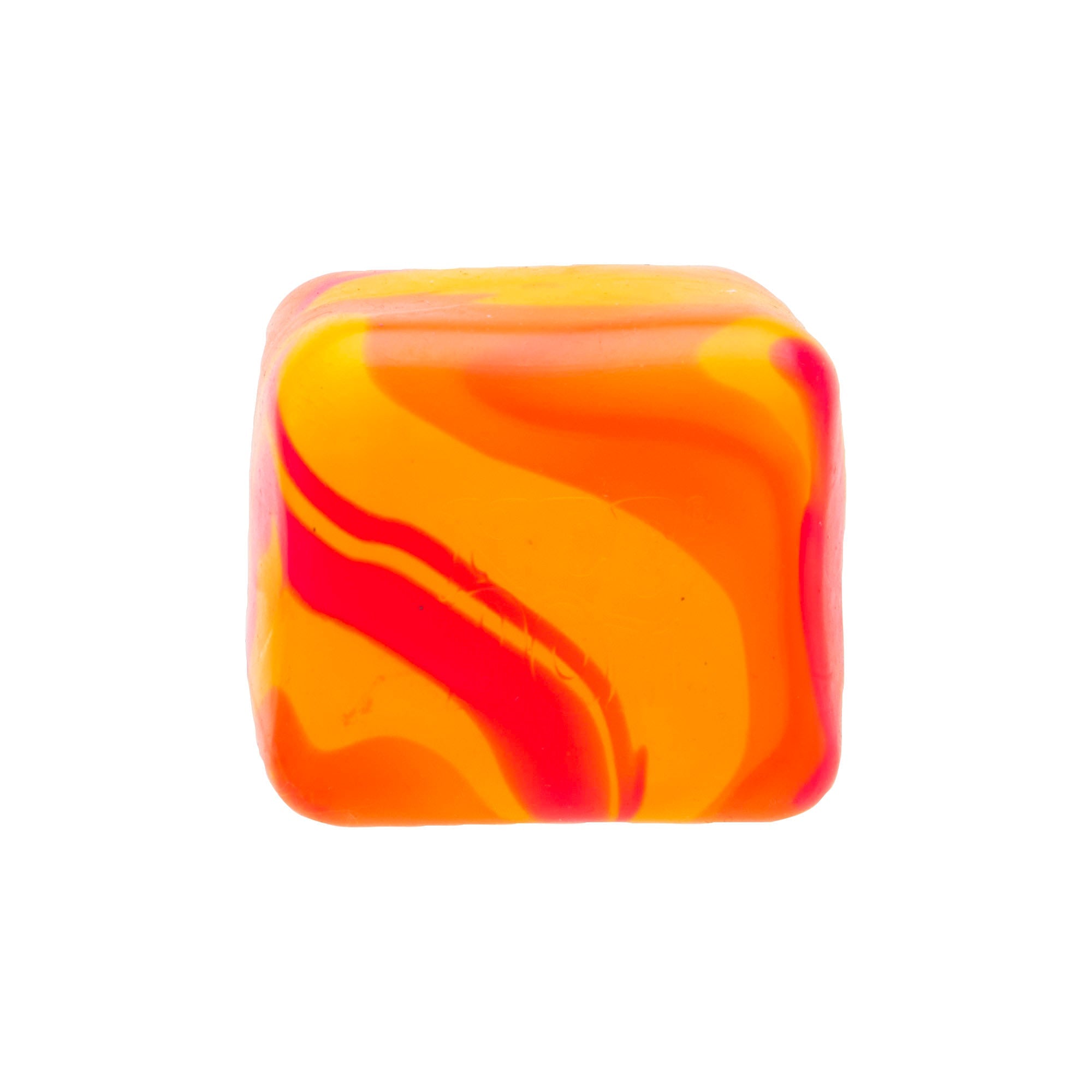 Translucent Jelly NeeDoh Nice Cube Swirl | Select Golden Pond - Crystal Clear Squishable Ice Cube NeeDoh Detail