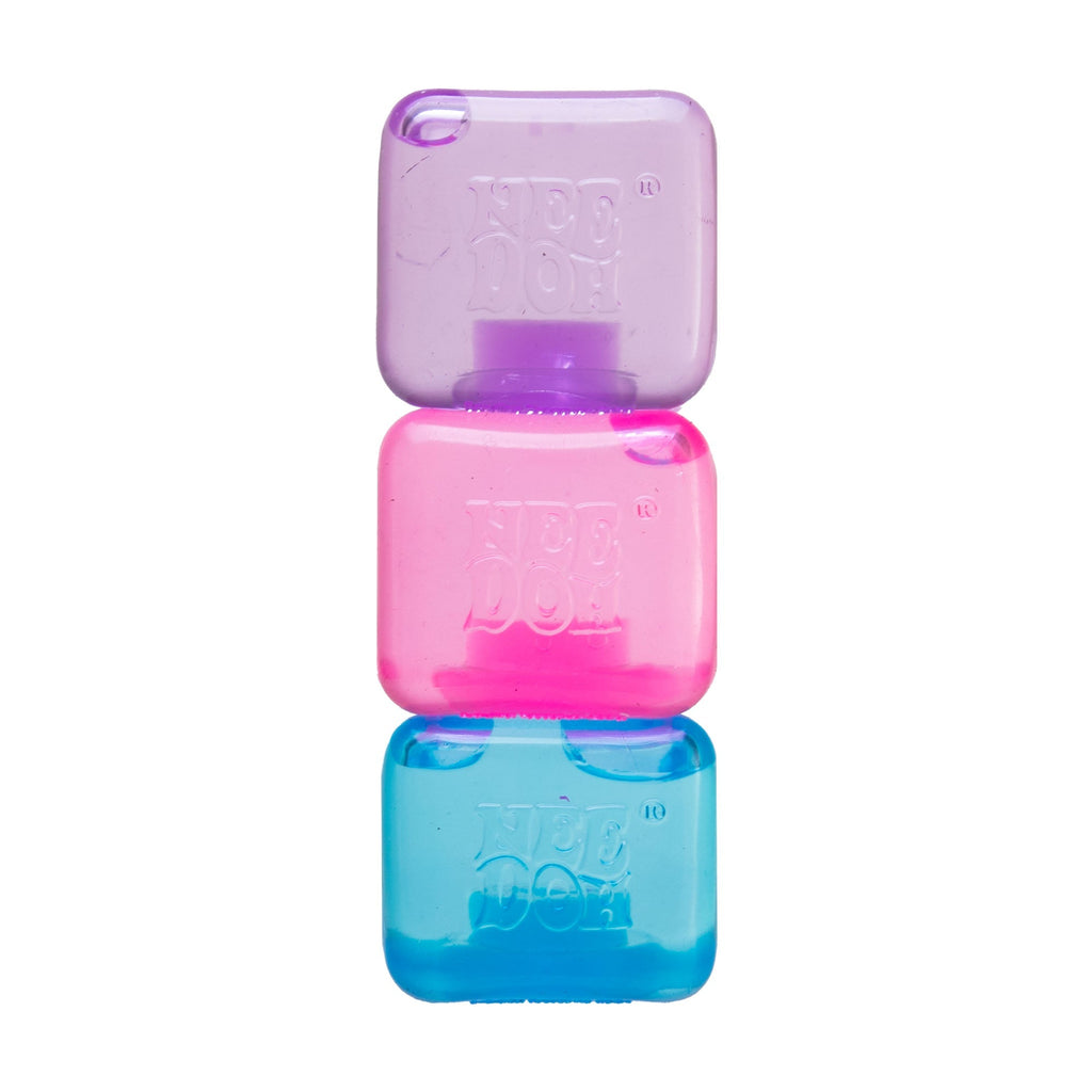 Crystal Clear NeeDoh Nice Ice Baby | Series Canyon Trail - Crystal Clear Squishable Ice Cube NeeDoh - Surprise Me! (Random Color)