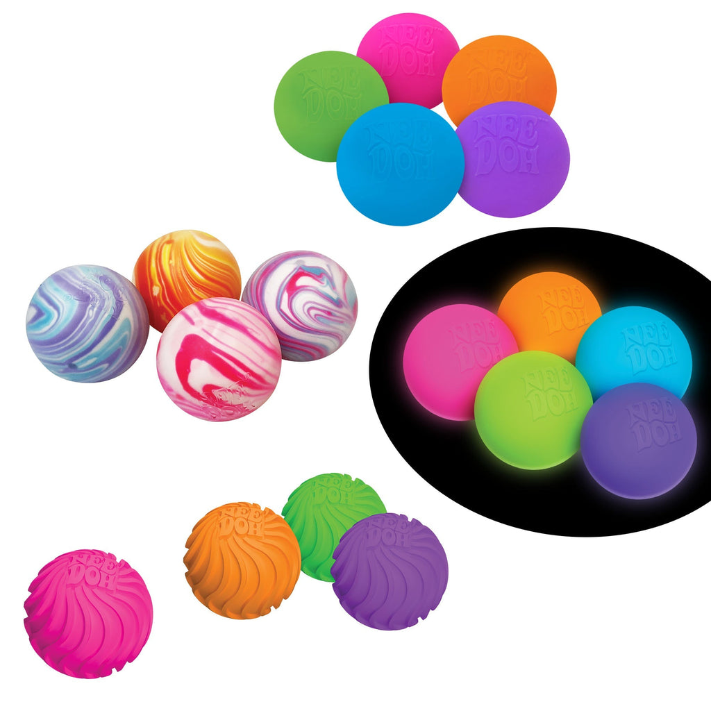 Teeny-Tiny NeeDoh Teenie Singles | Select Clover Shore - Collectible Teenie Tiny Fidget Balls for Kids - Surprise Me! (Random Style)